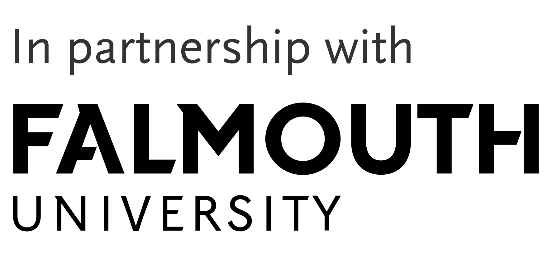 In partnership with Falmouth University logo
