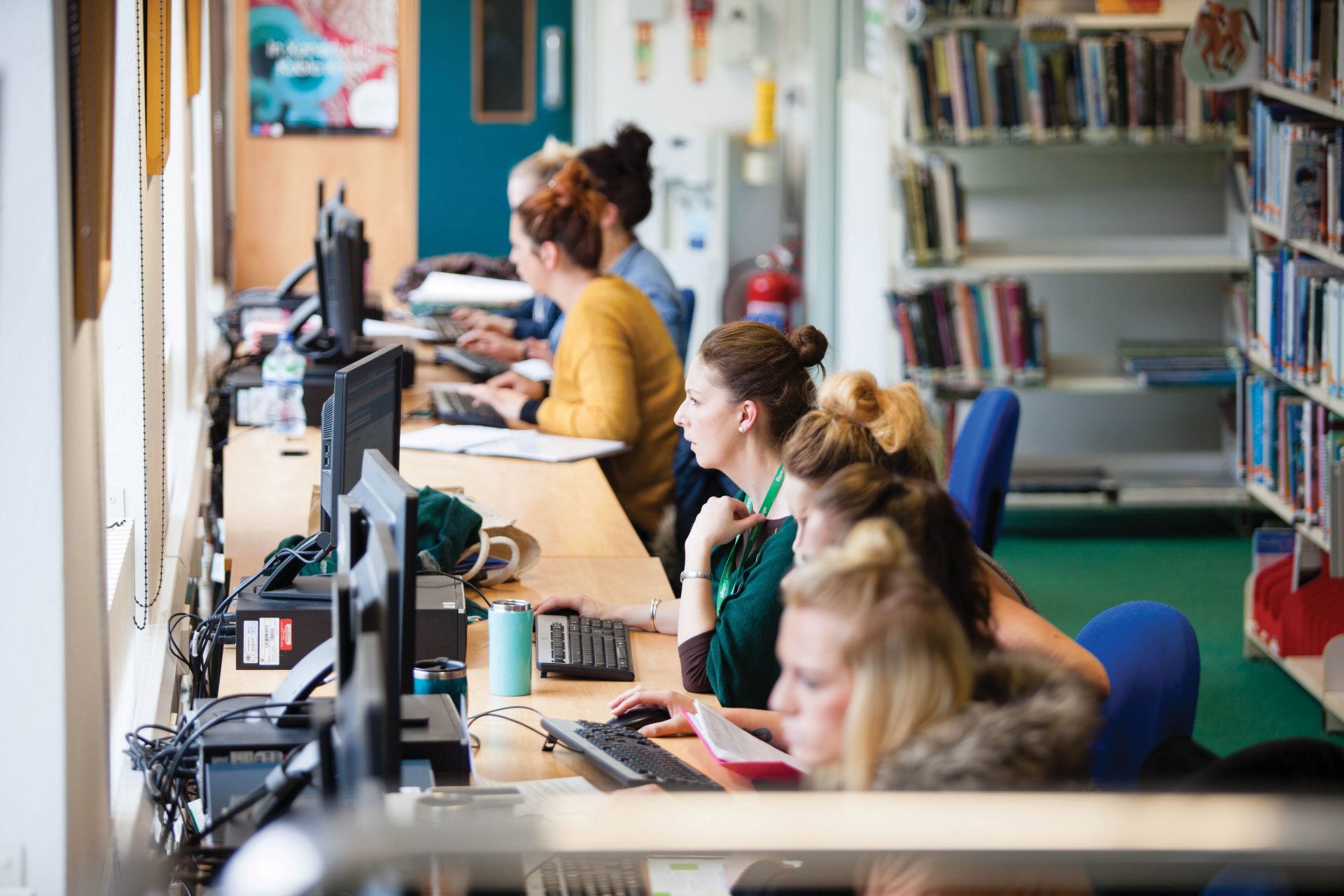 Bicton College's library and study centre
