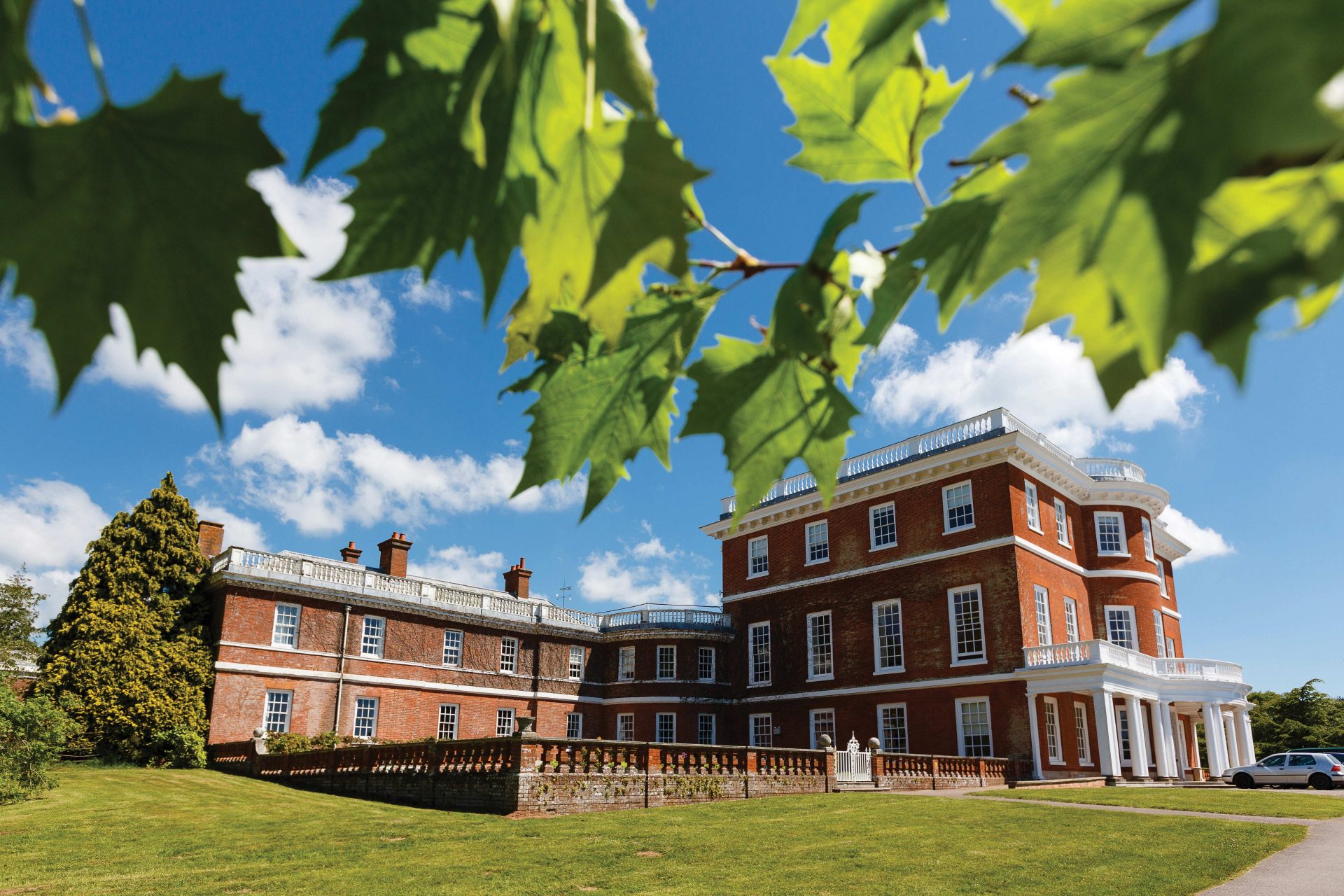 Bicton College exterior of the main building