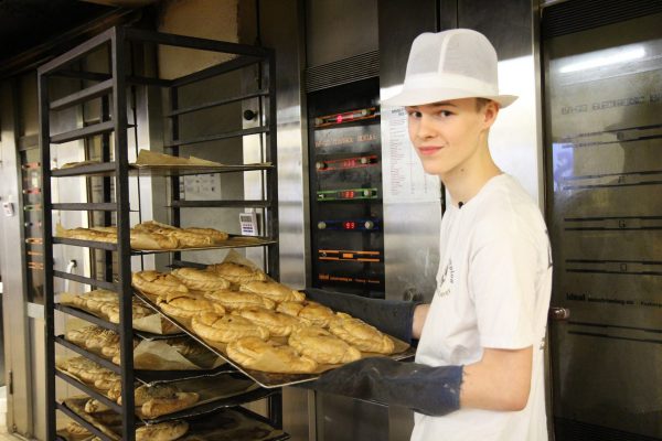 Bakery apprentice working at Prima Bakeries