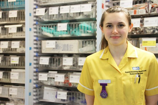 Picture of an apprentice healthcare support worker