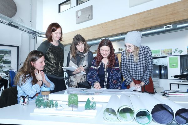 Garden design workshop with degree students at The Eden Project
