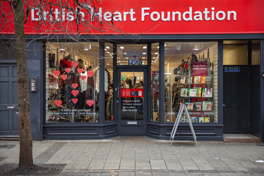 A shop front on the high street