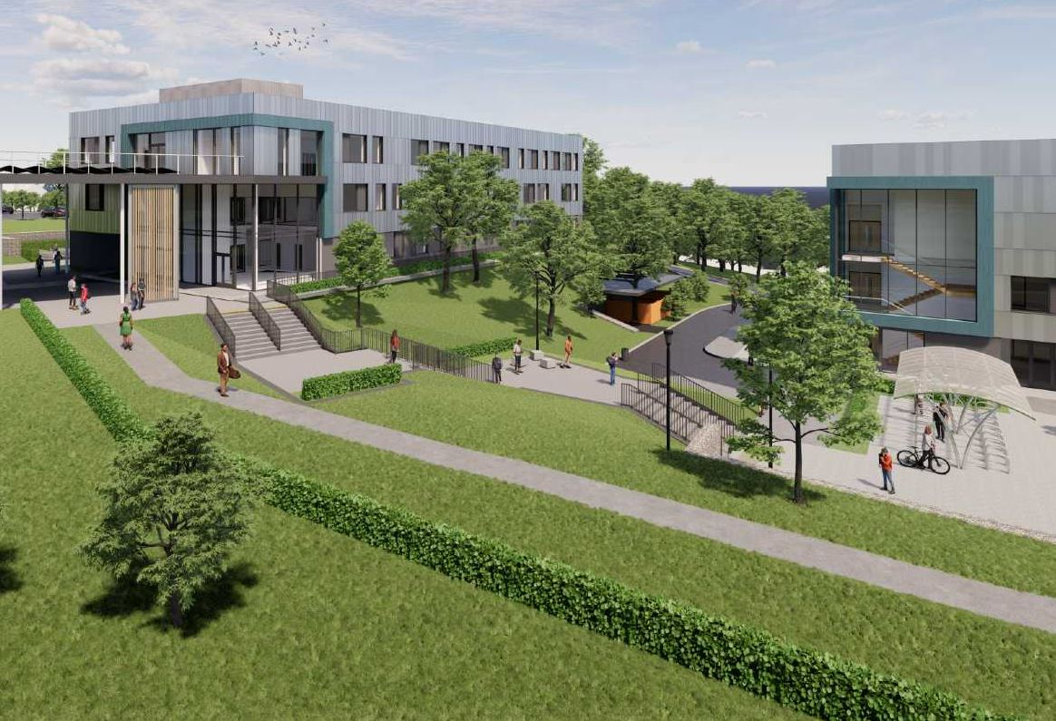 Architects render of St Austell campus developments