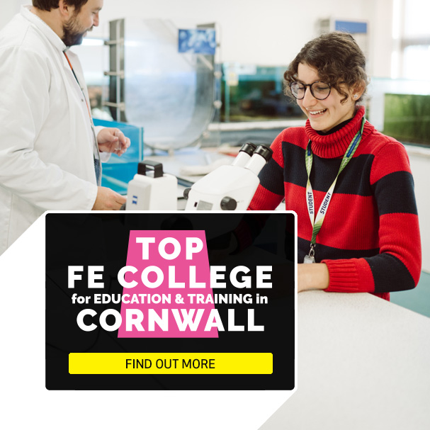 The Cornwall College Group (TCCG) is the top FE college for Education and Training in Cornwall
