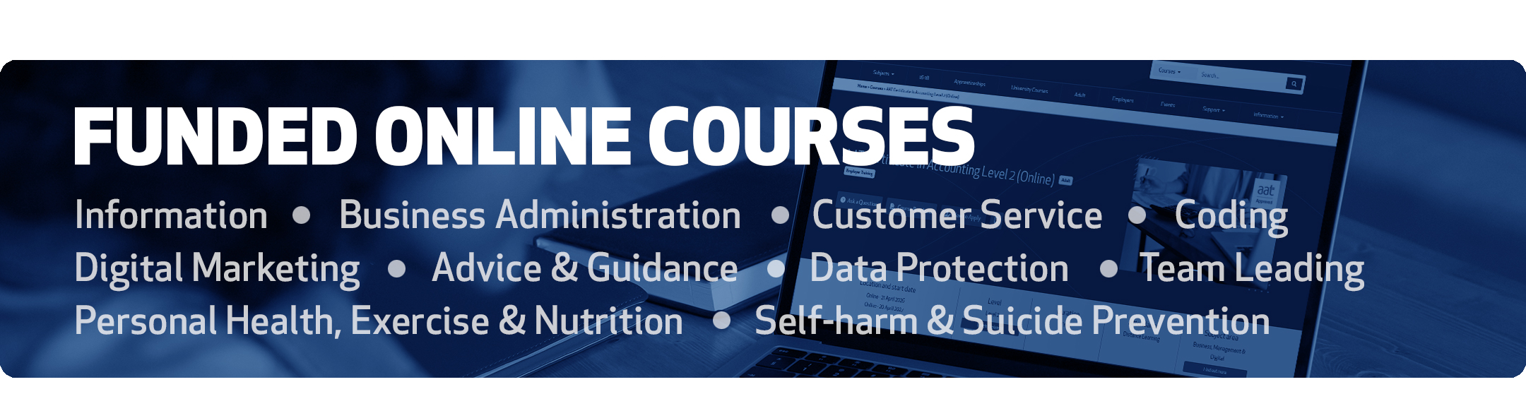 Online Learning for Adults: Funded Courses and AAT Pathways